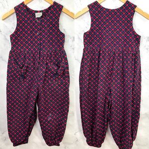 Laura Ashley Pink and Navy Floral Romper